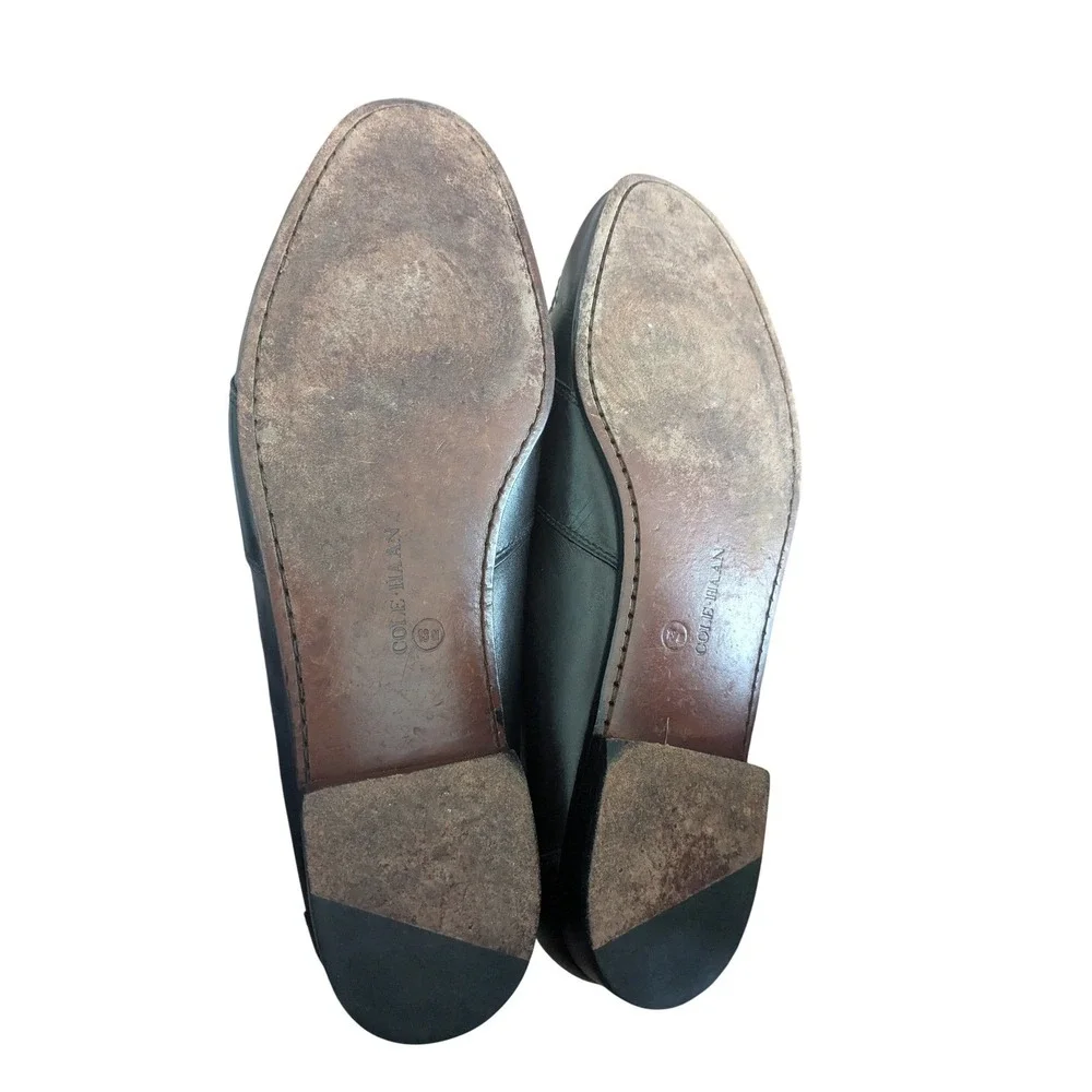 Cole Haan Mens Brown White Leather Tassel Loafers Two‎ Tone Spectator Shoes 10M